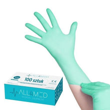 Load image into Gallery viewer, Nitril handschoenen All4Med groen 100 stuks